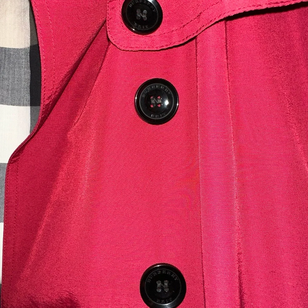Burberry Brit Trench-coat, Red, Size 8 - Picture 7 of 8